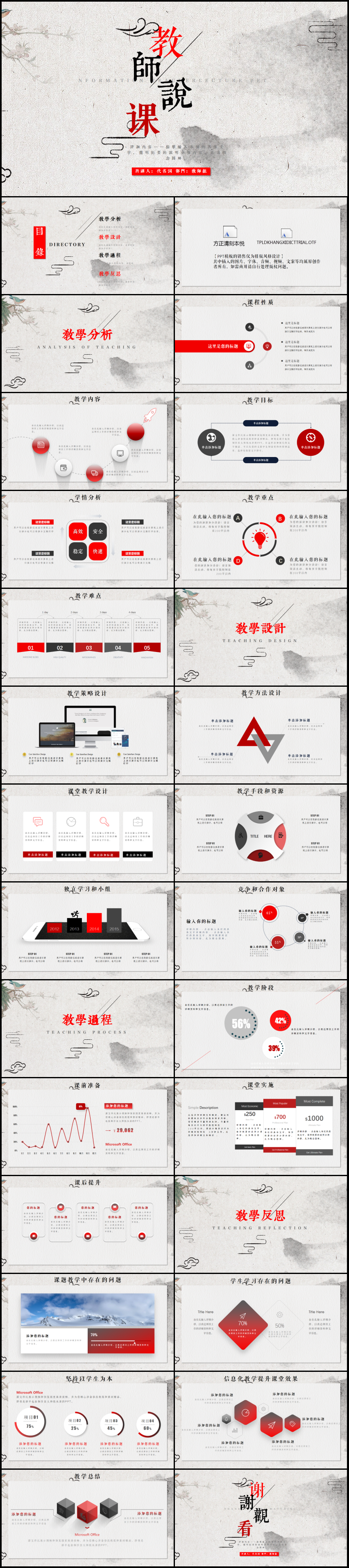 教育培訓(xùn)教學(xué)設(shè)計(jì)公開課PPT模板
