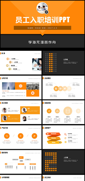 職場新員工入職培訓(xùn)ppt模版