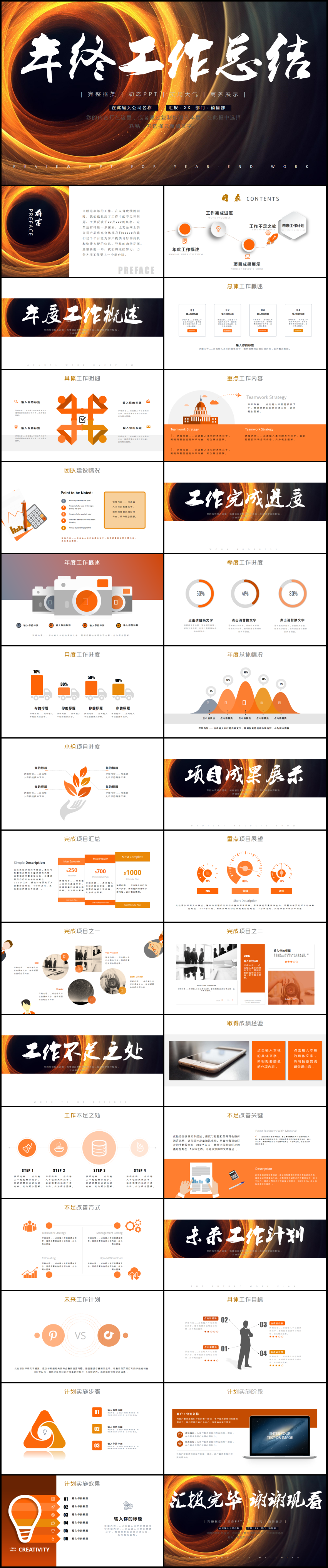 簡(jiǎn)約年終總結(jié)新年計(jì)劃工作匯報(bào)PPT模板