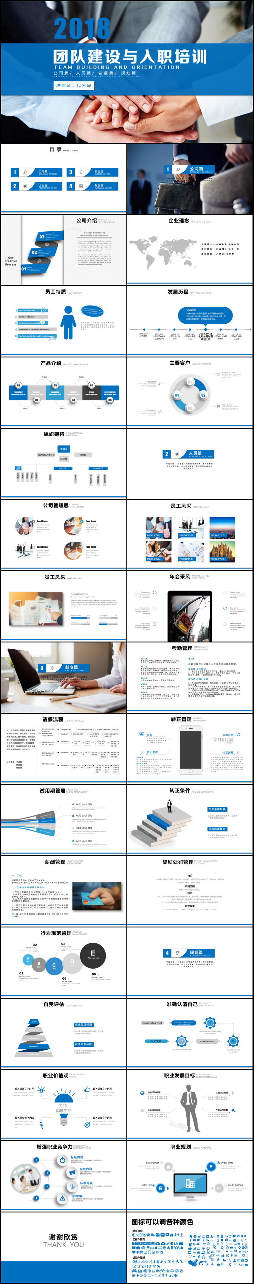 2018年團(tuán)隊(duì)建設(shè)與入職培訓(xùn)PPT模板