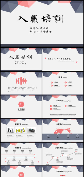 內(nèi)容詳細(xì)新員工入職培訓(xùn)PPT模板
