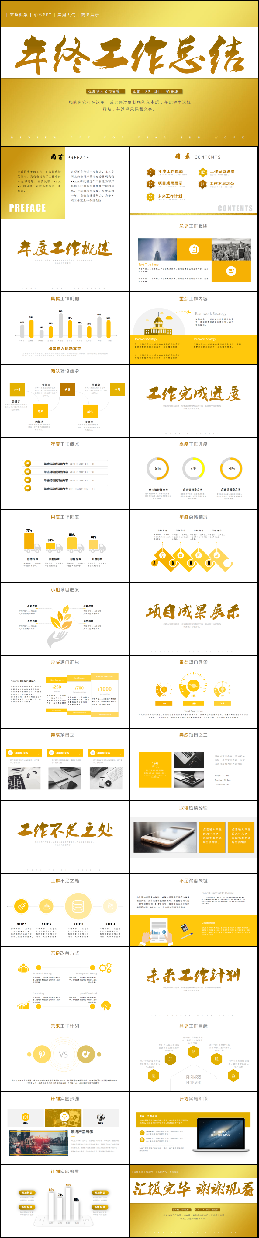 企業(yè)年終報(bào)告總結(jié)工作計(jì)劃ppt模板