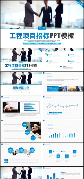 2018年藍(lán)色工程項(xiàng)目招標(biāo)計(jì)劃書通用PPT動態(tài)模板