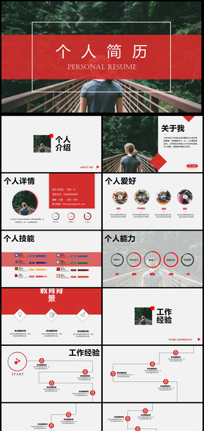 2018年個(gè)人簡(jiǎn)歷通用PPT模板