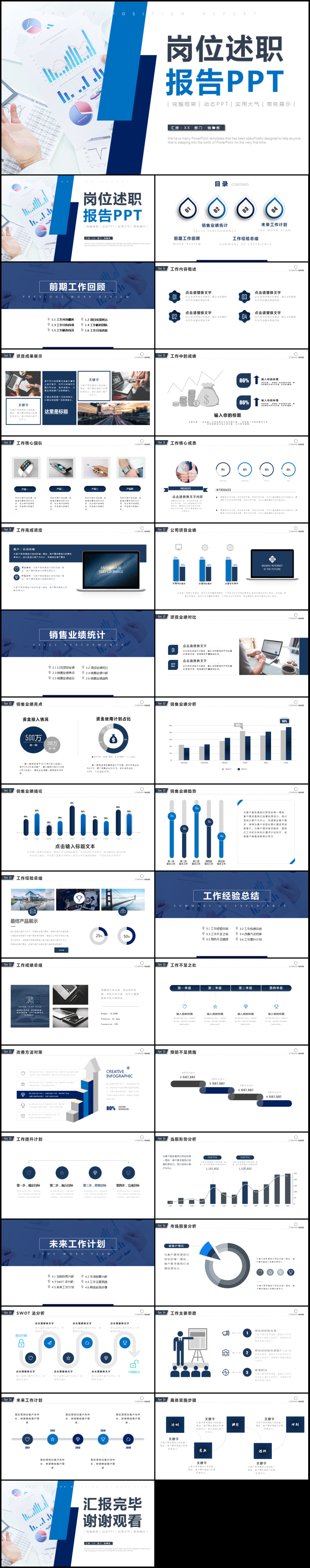 崗位述職報(bào)告通用PPT動(dòng)態(tài)模板