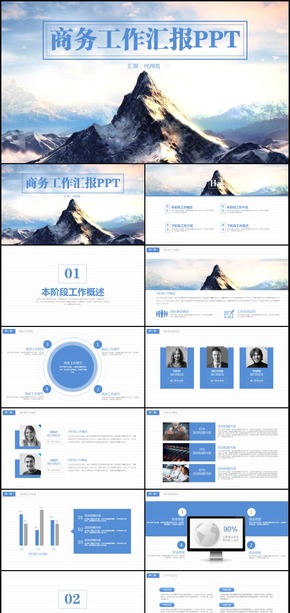商務(wù)工作總結(jié)年終總結(jié)通用PPT動(dòng)態(tài)模板