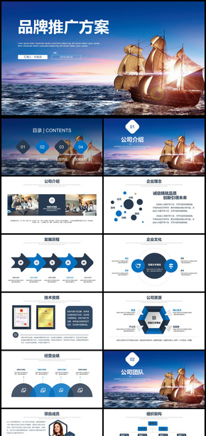 2018年品牌推廣方案計(jì)劃書動(dòng)態(tài)PPT模板