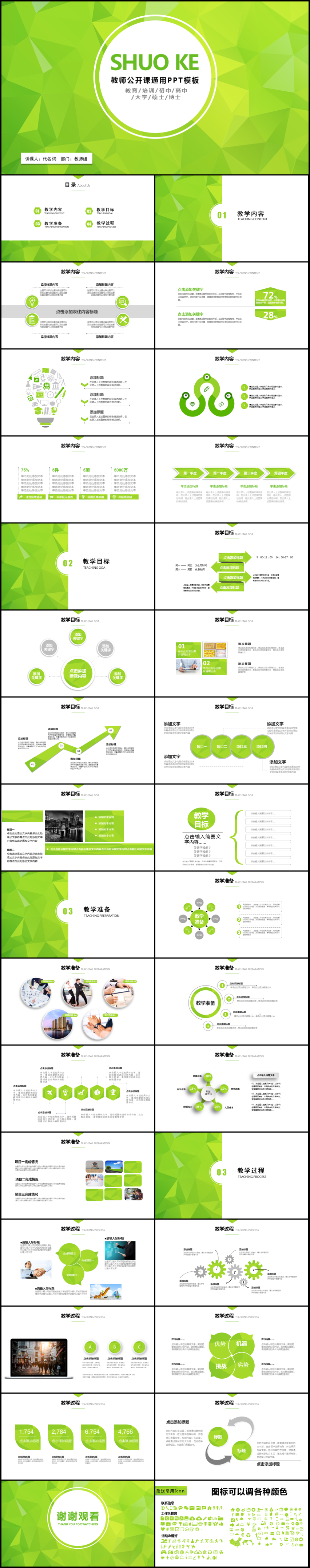 簡約教育培訓(xùn)教學(xué)設(shè)計(jì)公開課PPT模板