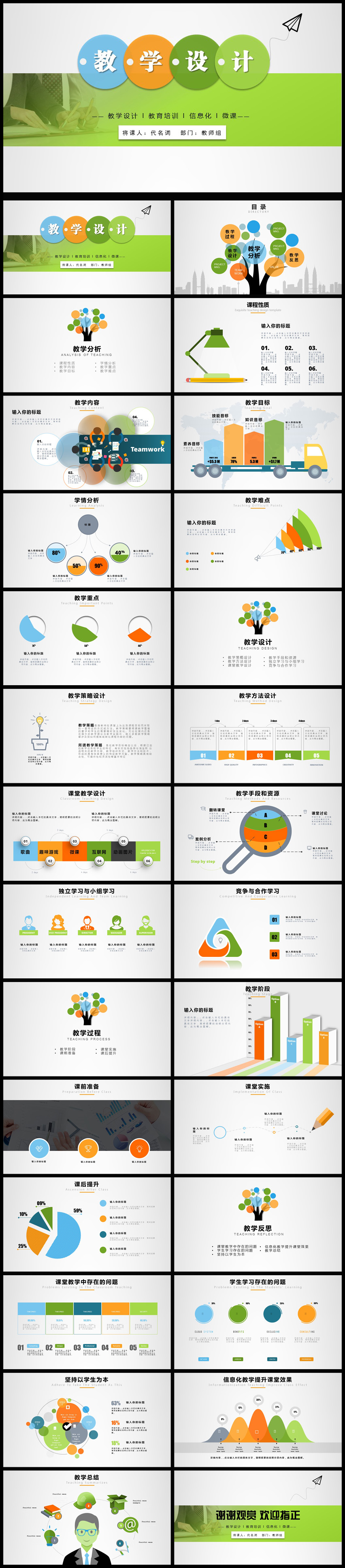 實(shí)用教學(xué)設(shè)計(jì)教師說(shuō)課公開課PPT模板