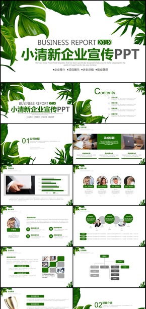 小清新企業(yè)宣傳公司介紹PPT模板