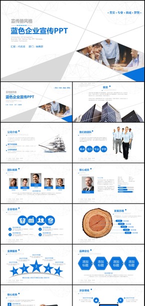 公司簡介企業(yè)宣傳公司推廣通用PPT模板