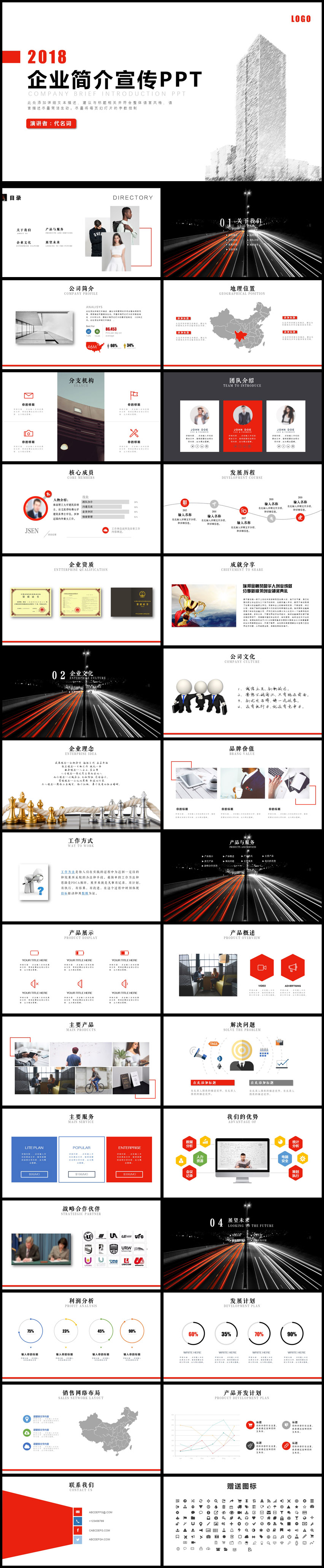 藍(lán)色大氣企業(yè)簡介公司介紹宣傳PPT模板