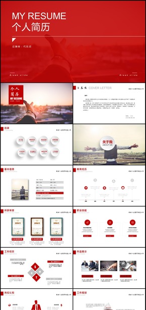 個(gè)人求職簡(jiǎn)歷崗位競(jìng)聘競(jìng)選報(bào)告PPT模板