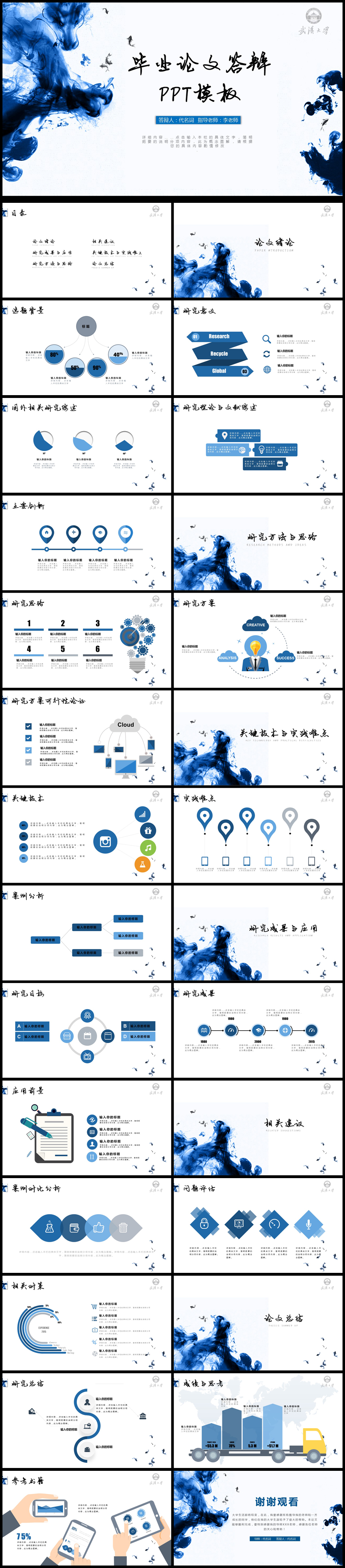 簡約開題報告ppt畢業(yè)答辯ppt論文答辯ppt模板