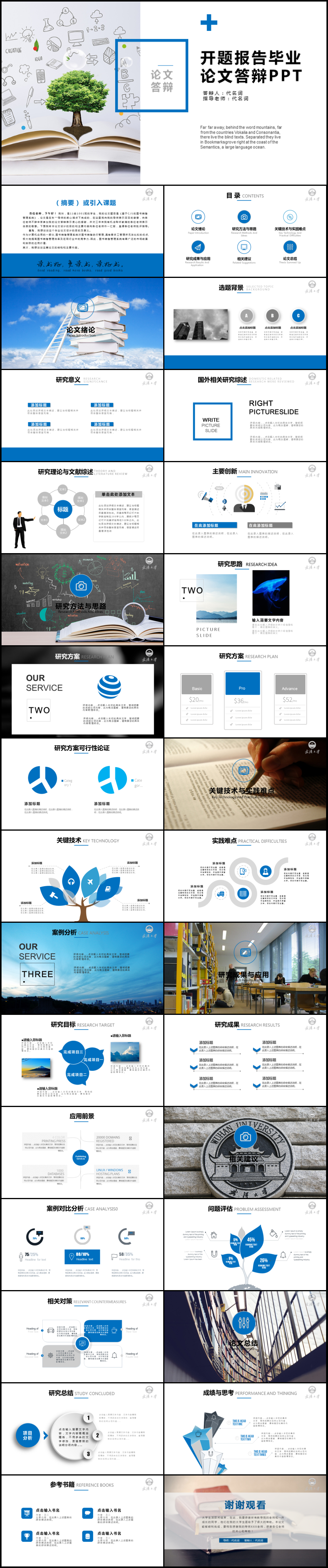 畢業(yè)論文答辯學術報告動態(tài)PPT模板