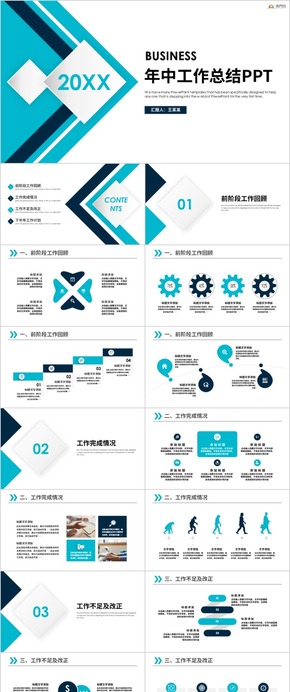 年中總結(jié) 工作總結(jié) 工作匯報 年終總結(jié) 年中匯報 工作計(jì)劃 ppt模板