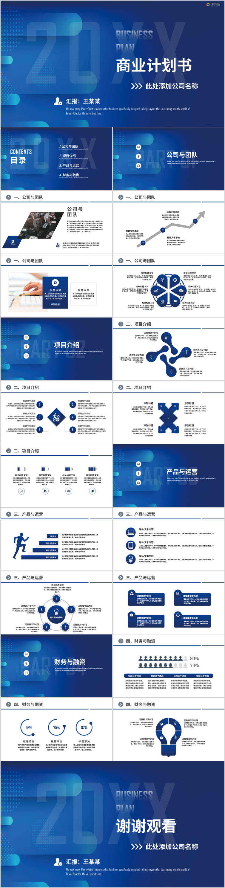 【商业计划书】创意商业计划书商业创业融资商业计划书ppt模板商业