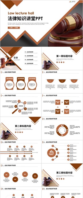 法律法規(guī)律師事務所法律講堂PPT模板 法律講座 法律講堂 法律知識宣傳
