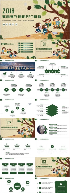 最新卡通兒童教育培訓(xùn)會議總結(jié)匯報(bào)教師說課公開課通用PPT模板