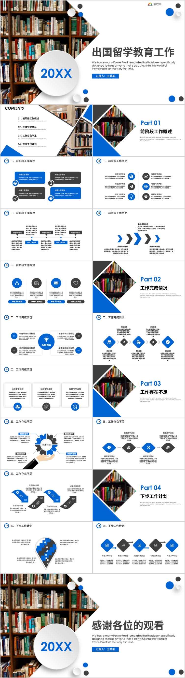 簡約大氣留學教育培訓機構(gòu)商業(yè)計劃書出國留學PPT