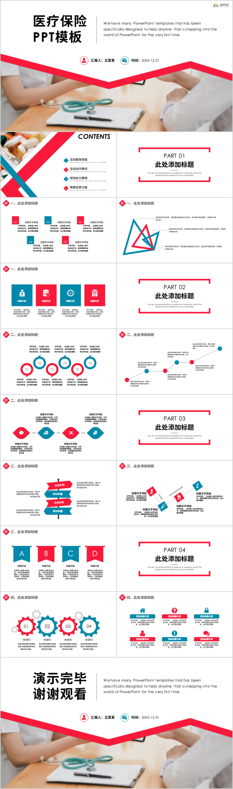 社區(qū)醫(yī)療保險(xiǎn)保障醫(yī)療健康ppt模板