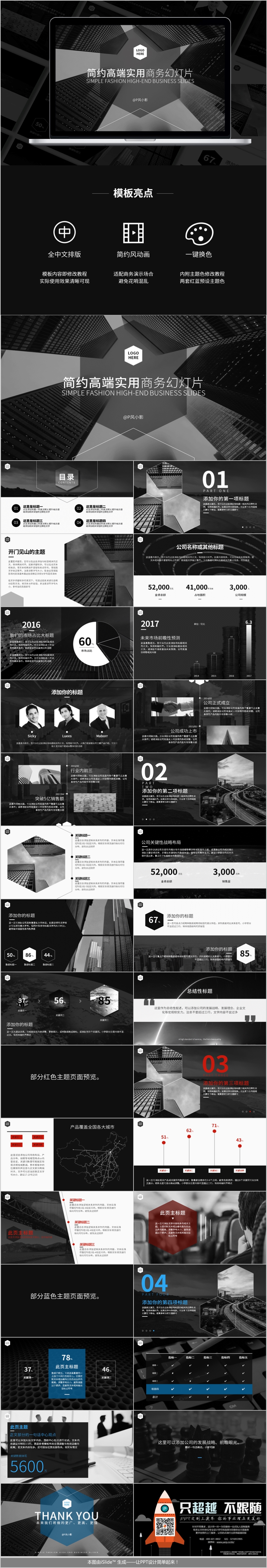 【高端黑白商務(wù)風(fēng)】企業(yè)宣傳、產(chǎn)品推廣、招商引資
