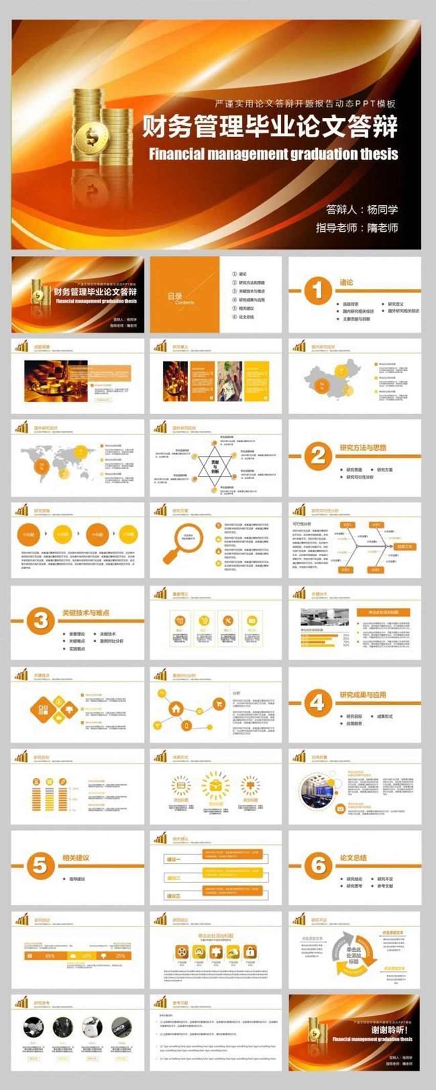 財(cái)政管理畢業(yè)論文答辯PPT模板