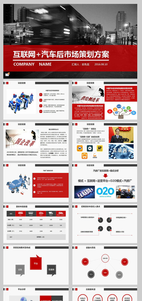 互聯網后市場計劃方案PPT模板