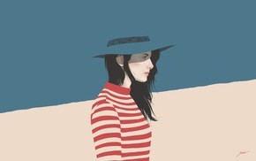 【海報分享計劃】條形衫的女生