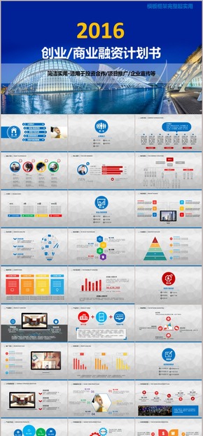 創(chuàng)業(yè)商業(yè)融資計(jì)劃書商務(wù)通用ppt模板
