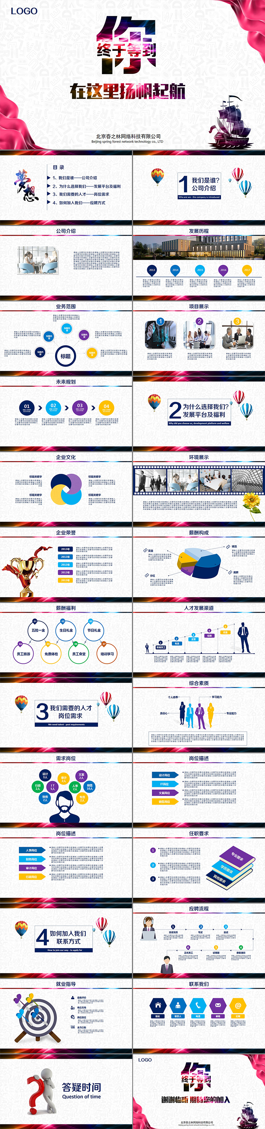 時(shí)尚大氣企業(yè)招聘校園招聘宣講會(huì)校招PPT