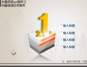 水晶質(zhì)感圖表之書籍強(qiáng)調(diào)目錄圖表