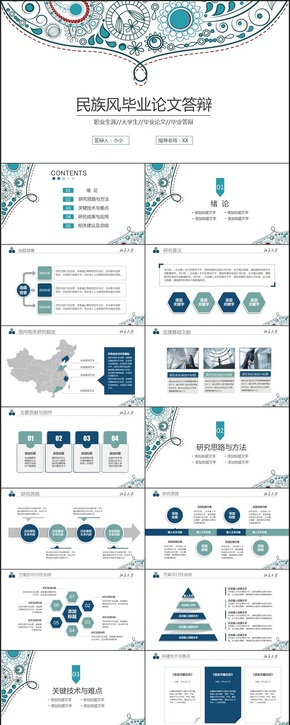 民族風(fēng)時尚畢業(yè)答辯畢業(yè)論文ppt模板