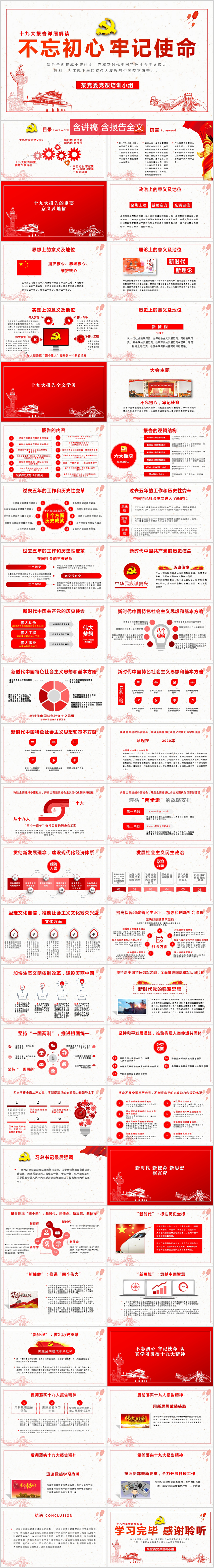 聚焦十九大報告解讀十九大講話學(xué)習(xí)ppt