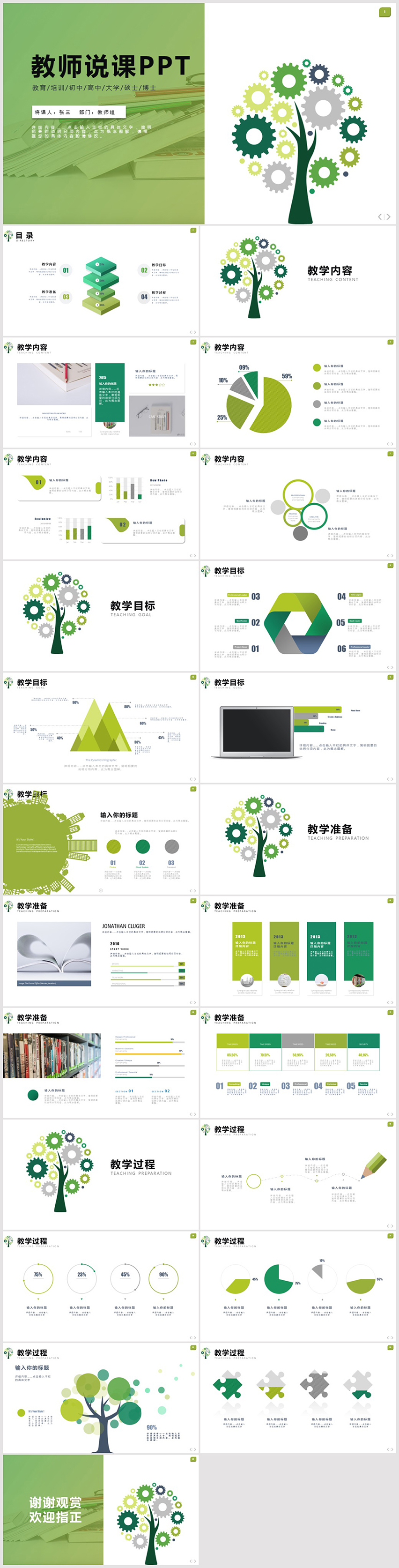 信息化教學(xué)設(shè)計(jì)教師說課PPT模板