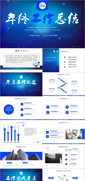 商務(wù)動態(tài)大氣工作總結(jié)匯報計劃PPT