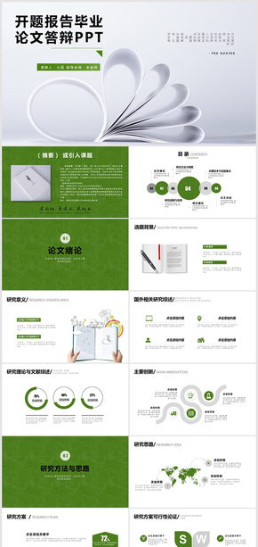 畢業(yè)論文答辯ppt模板 開題報告ppt