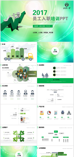 公司企業(yè)員工入職培訓(xùn)ppt模板