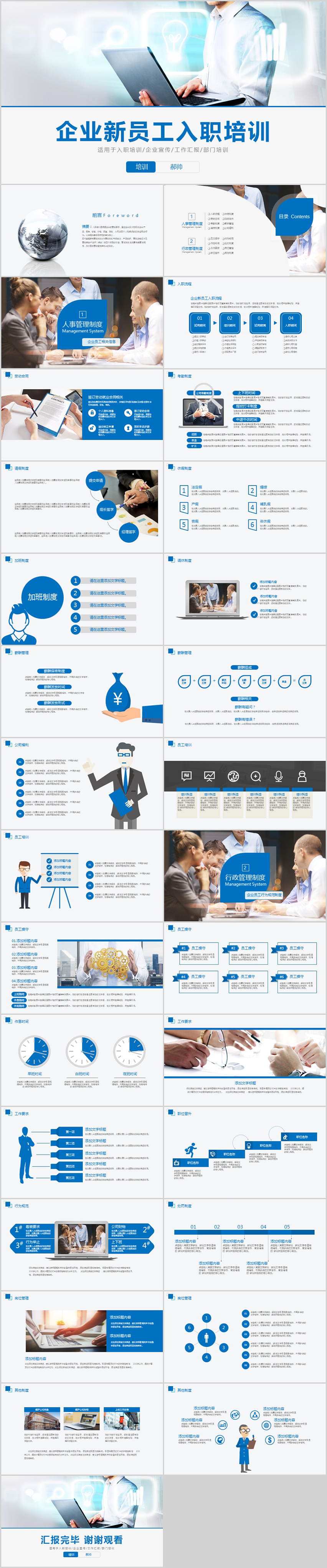 框架完整新員工入職培訓(xùn)PPT