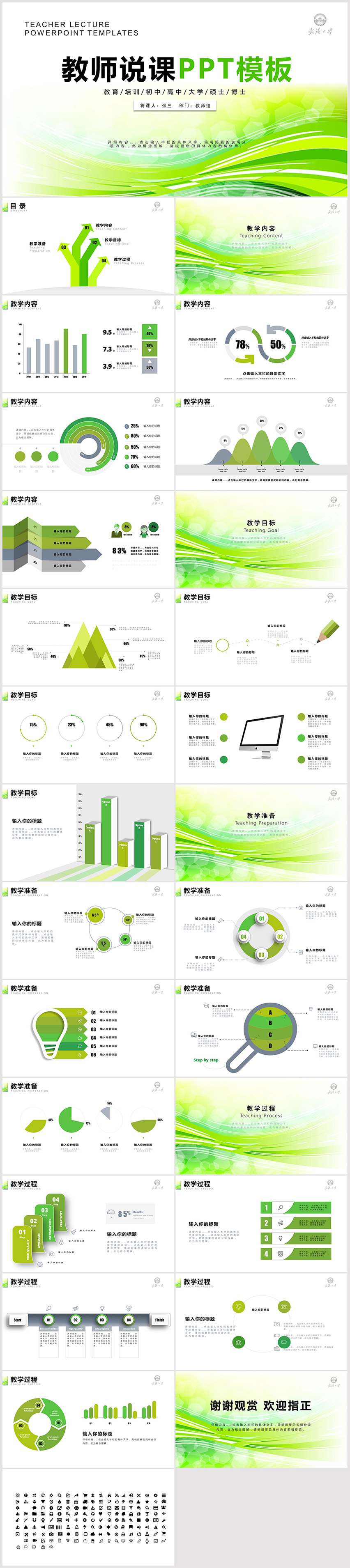 信息化教學(xué)設(shè)計(jì)教師說(shuō)課PPT模板