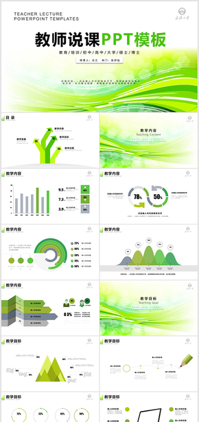 信息化教學(xué)設(shè)計教師說課PPT模板