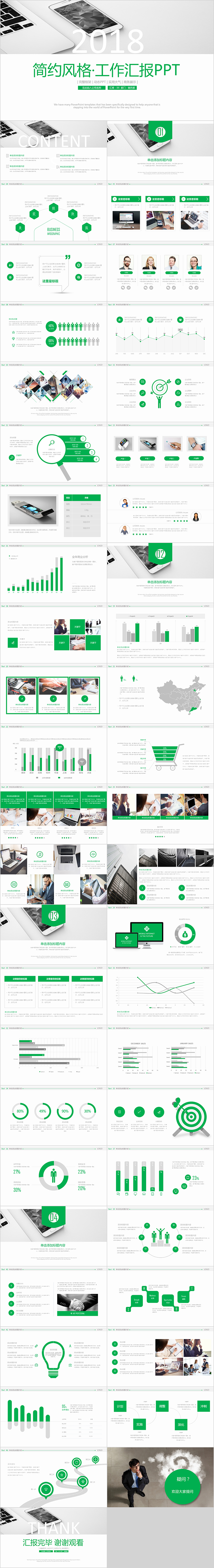 2018工作總結(jié)匯報年終總結(jié)PPT