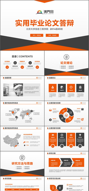 實(shí)用開題報告畢業(yè)論文答辯PPT模板