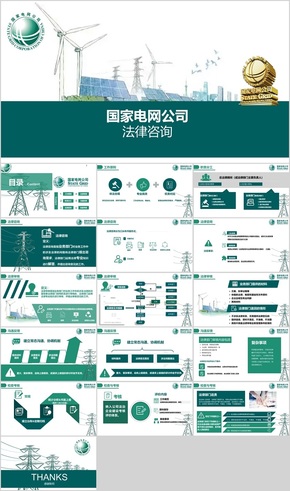 國家電網(wǎng) 項目培訓(xùn) 匯報 總結(jié)，高端扁平化。