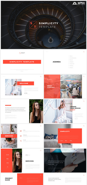 【Simplicity】簡(jiǎn)約歐美風(fēng)商務(wù)PPT模板01