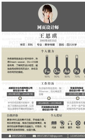 簡(jiǎn)約設(shè)計(jì)個(gè)人簡(jiǎn)歷