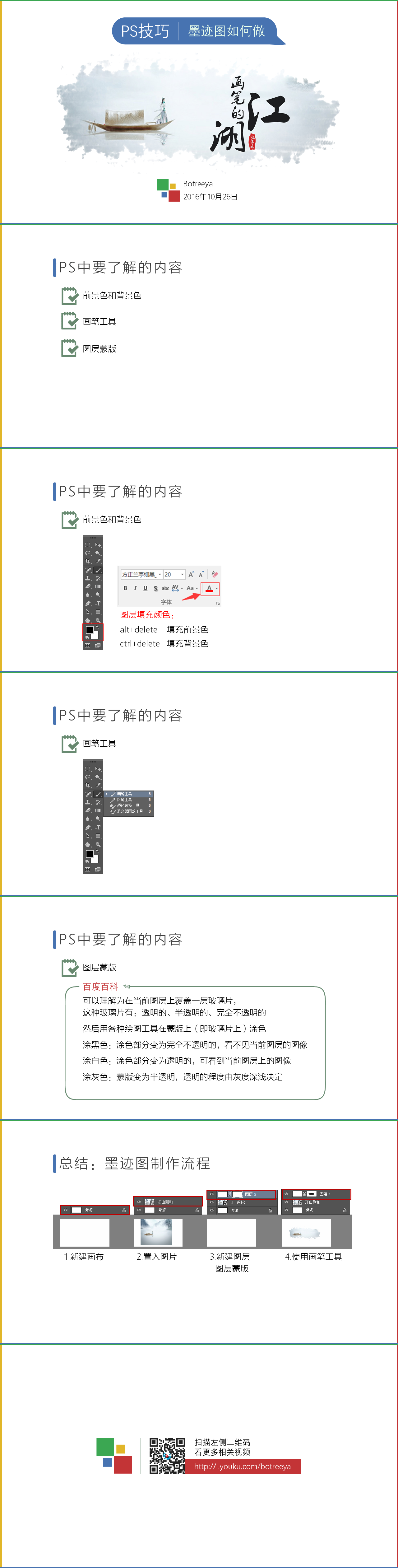 PS如何制作墨跡圖