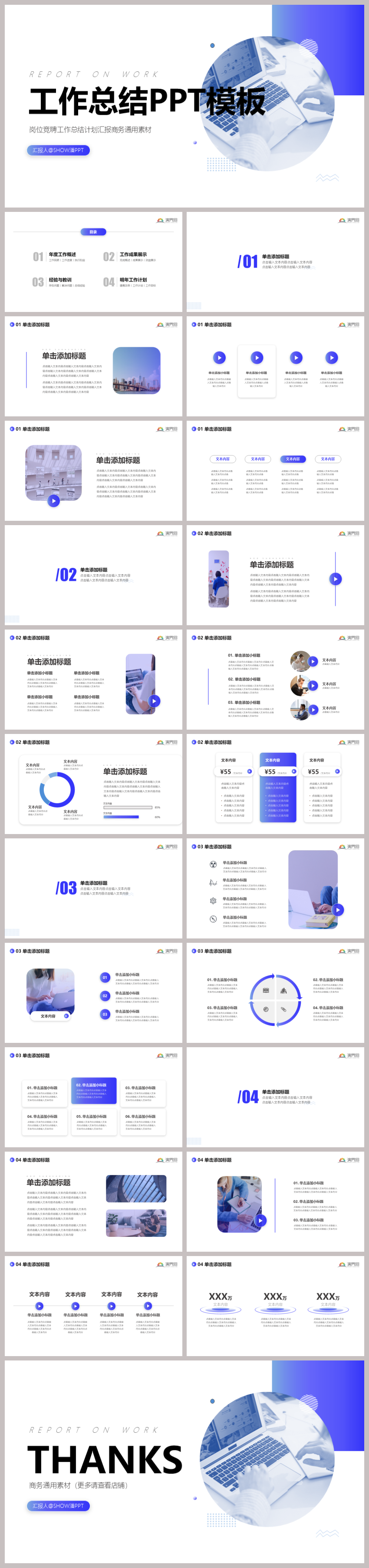 實(shí)用主義極簡藍(lán)色漸變工作總結(jié)計(jì)劃匯報(bào)述職報(bào)告崗位競聘商業(yè)計(jì)劃書商務(wù)素材通用PPT模板