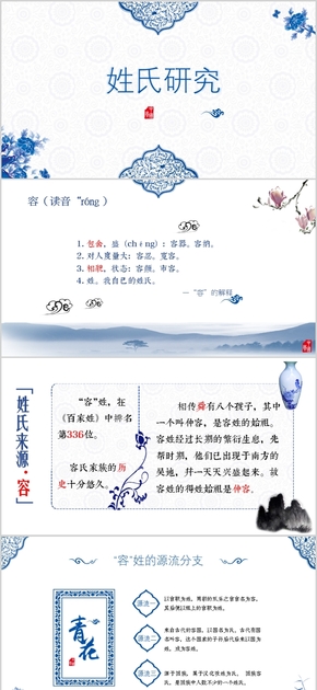 訂制PPT “文化素養(yǎng)主題”百家姓起源