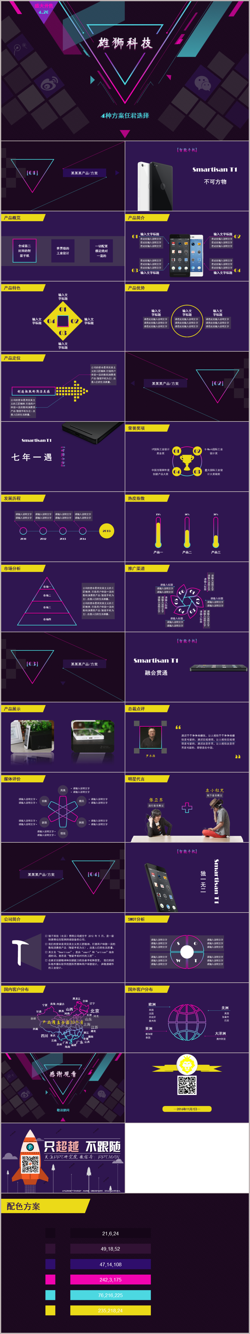 科技動(dòng)感產(chǎn)品&方案展示宣傳模版